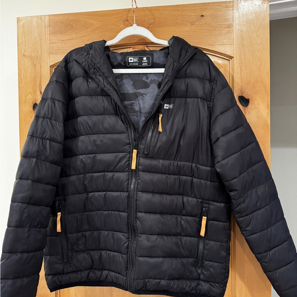 Salty Crew Black Puffer Jacket